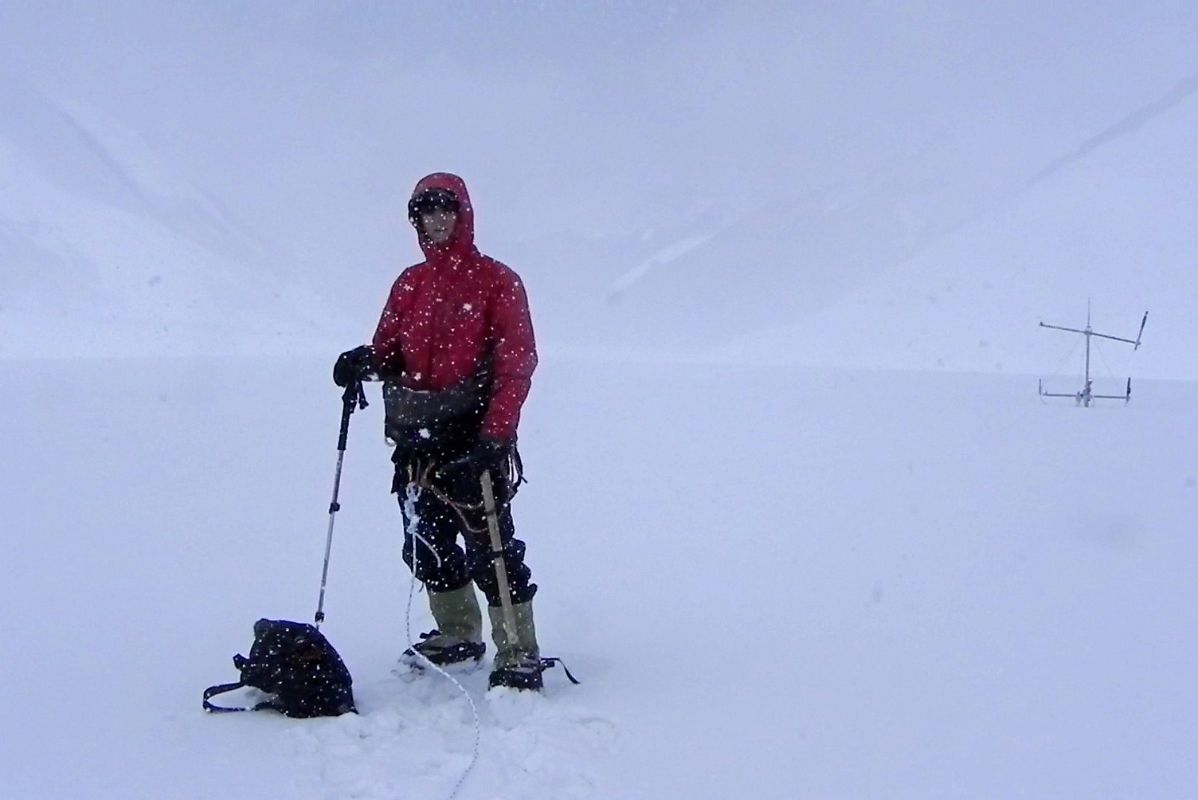 60 Jerome Ryan In A Whiteout On The Raphu La On Our Day Trip From Mount Everest North Face ABC